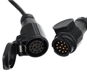 Prodlužovací 13pin kabel - závěsná zásuvka+zástrčka TRAILER CABLE 8, 12V, 5m SIXTOL