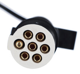 Propojovací spirálový kabel 7pin typ S TRAILER CABLE 10, plastová zástrčka, 24V, 3,5m SIXTOL