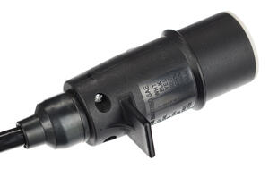 Propojovací spirálový kabel 7pin typ S TRAILER CABLE 10, plastová zástrčka, 24V, 3,5m SIXTOL