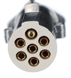 Propojovací spirálový kabel 7pin typ S TRAILER CABLE 12, kovová zástrčka, 24V, 3,5m SIXTOL