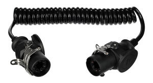Propojovací spirálový EBS kabel 7pin TRAILER CABLE 14, 24V, 3,5m SIXTOL