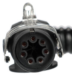 Propojovací spirálový EBS kabel 7pin TRAILER CABLE 14, 24V, 3,5m SIXTOL