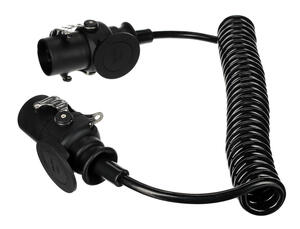 Propojovací spirálový EBS kabel 7pin TRAILER CABLE 14, 24V, 3,5m SIXTOL