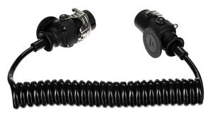 Propojovací spirálový EBS kabel 7pin TRAILER CABLE 14, 24V, 3,5m SIXTOL