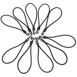 Sada upínacích gum s plastovým hákem CARGO CORD SET 2, 20cm, 10ks SIXTOL