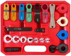 Sada odpojovačů paliva a klimatizace MECHANIC AC SET 1, 22 ks SIXTOL