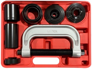 Sada adaptérů pro demontáž kulových čepů MECHANIC BALL JOINT 6, 10 ks SIXTOL