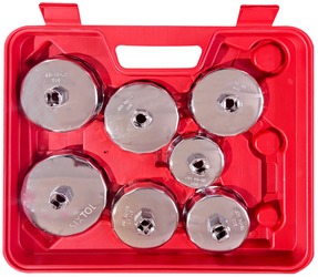 Sada kalíškových klíčů na olejové filtry MECHANIC OIL WRENCH 16, 16 ks SIXTOL