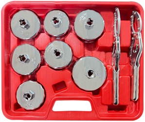 Sada kalíškových klíčů na olejové filtry MECHANIC OIL WRENCH 16, 16 ks SIXTOL