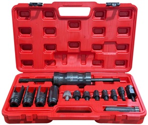 Sada na demontáž vstřikovačů s rázovým kluzným kladivem MECHANIC PULLER SET 1, 14 ks SIXTOL