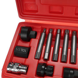 Sada na demontáž řemenice MECHANIC PULLEY SET 1, 13 ks SIXTOL