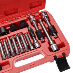 Sada na montáž a demontáž řemenic alternátoru MECHANIC PULLEY SET 2, 18 ks SIXTOL