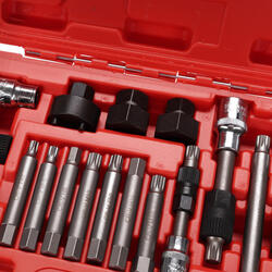 Sada na montáž a demontáž řemenic alternátoru MECHANIC PULLEY SET 2, 18 ks SIXTOL