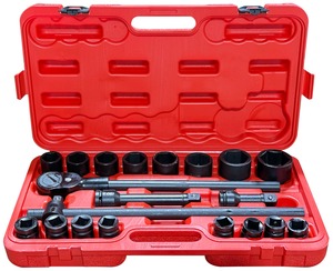 Sada nástrčných hlavic s ráčnou MECHANIC WRENCH SET 2, heavy-duty, 21 ks SIXTOL