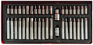 Sada torx bitů v kovovém pouzdře MECHANIC TORX SET 1, 40 ks SIXTOL