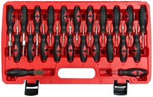 Sada vypichováků pinů a konektorů MECHANIC TERMINAL PIN SET 1, 23 ks SIXTOL