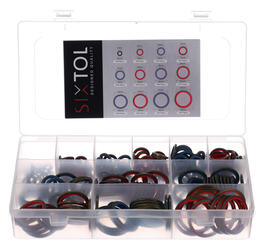Sada hydraulických těsnění s gumovým límcem MECHANIC RING SET 4, 245 ks SIXTOL