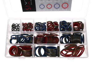 Sada hydraulických těsnění s gumovým límcem MECHANIC RING SET 4, 245 ks SIXTOL