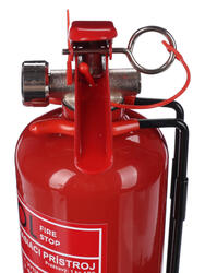 Práškový hasicí přístroj FIRE STOP 1 kg, ABC, celokovový, včetně kovového držáku SIXTOL