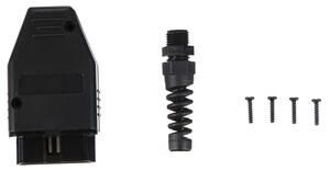 Zástrčka OBD-II s 16 piny pro montáž vlastního kabelu MECHANIC CABLE 29, černá SIXTOL