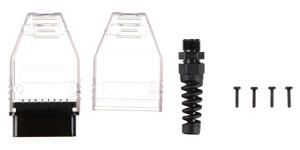 Zástrčka OBD-II s 16 piny pro montáž vlastního kabelu MECHANIC CABLE 30, transparentní SIXTOL