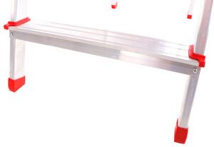 Schůdky hliníkové skládací ALU STEPS 9, 9 stupňů, nejvyšší schůdek 200 cm, nosnost 120 kg SIXTOL