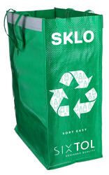 Tašky na tříděný odpad SORT EASY 3 SLIM, 18x30x40 cm, 3 x 22 l, 3 ks SIXTOL