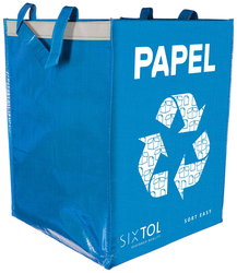 Taška na tříděný odpad SORT EASY PAPEL ES, 30x30x40cm, 36l SIXTOL