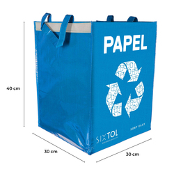 Tašky na tříděný odpad SORT EASY 3 BASIC ES, 30x30x40 cm, 3 x 36 l, 3 ks SIXTOL
