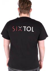Tričko pánské T-SHIRT, černá, velikost XL, 100% bavlna SIXTOL