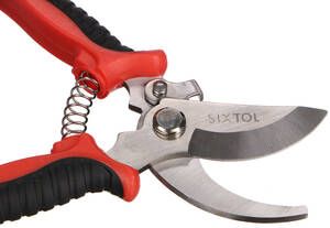 Zahradní nůžky, délka 190 mm, ergonomická rukojeť SIXTOL