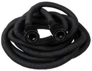 Smršťovací zahradní hadice FLEXI 1, 5-15m, 1/2", 3vrstvý latex, černá + stříkací pistole SIXTOL