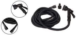 Smršťovací zahradní hadice FLEXI 1, 5-15m, 1/2", 3vrstvý latex, černá + stříkací pistole SIXTOL