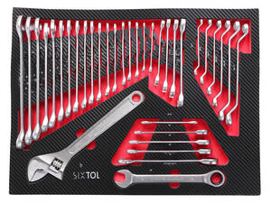 Dílenský vozík s nářadím MECHANIC TROLLEY TITAN 1559, 13 šuplíků, 1559 ks nářadí SIXTOL