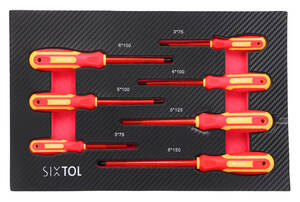 Dílenský vozík s nářadím MECHANIC TROLLEY TITAN 1559, 13 šuplíků, 1559 ks nářadí SIXTOL