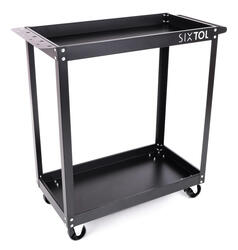 Dílenský vozík na nářadí MECHANIC TROLLEY ROGER BASIC, 2 police SIXTOL