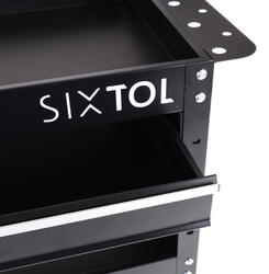 Dílenský vozík na nářadí MECHANIC TROLLEY ROGER DRAWER, 3 police + 1 šuplík SIXTOL