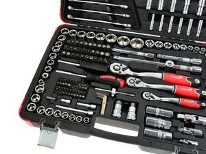 Sada profesionálních nástrčných klíčů 216ks 1/4" 3/8" 1/2" TVARDY