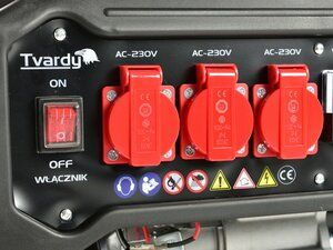 Benzínová rámová elektrocentrála 7 HP/2,8 kW - AVR TVARDY