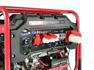 Benzínová rámová elektrocentrála s el. startem 15 HP/6,6 kW - AVR TVARDY