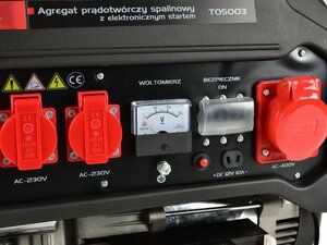 Benzínová rámová elektrocentrála s el. startem 15 HP/6,6 kW - AVR TVARDY
