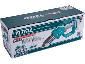Řetězová pila AKU, MINI, 20V Li-ion, 2000mAh, bez baterie a nabíječky TOTAL-TOOLS