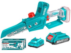 Řetězová pila AKU, mini, 20V LI-ION, Brushless, 1ks baterie, 1ks nabíječky TOTAL-TOOLS