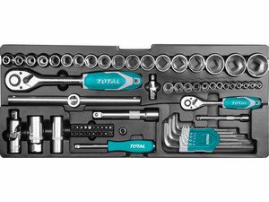 Sada nářadí, 97ks, industrial TOTAL-TOOLS