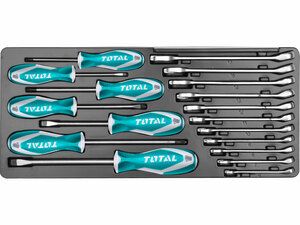Sada nářadí, 97ks, industrial TOTAL-TOOLS