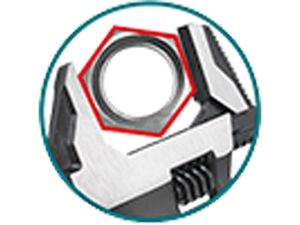 Klíč nastavitelný, 2v1, 250mm, industrial TOTAL-TOOLS