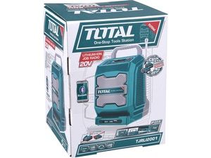 Rádio AKU, 20V Li-ion, 2000mAh, industrial - bez baterie a nabíječky TOTAL-TOOLS