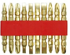 Sada bitů 10 ks GOLD TOYA