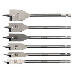 Ploché vrtáky sada, 6 ks, 10-25 mm YATO