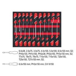 Pojízdná dílenská skříňka s nářadím, 211ks, 7 zásuvek YATO